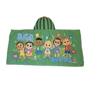 COCOMELON Green Hooded Bath Towel 48x20"